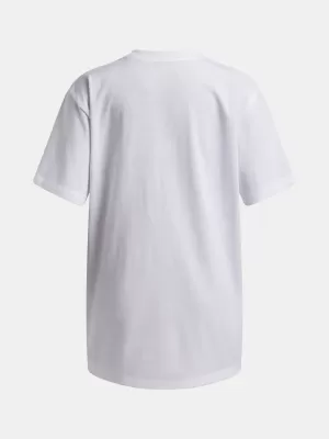 Dekliška majica s kratkimi rokavi UNDER ARMOUR UA G BLOCK LOGO OS SS 6009720-100 BELA