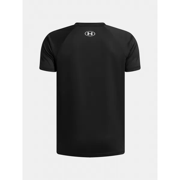  Fantovska majica s kratkimi rokavi UNDER ARMOUR UA TECH SPLIT WORDMARK SS 1383010-004 ČRNA 