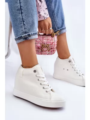 Ženske superge BIG STAR LL274035 WHITE Big Star Shoes