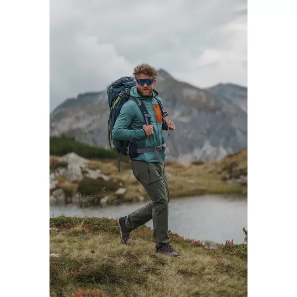  Moški powerfleece pulover NORDBLANC BRACKEN NBWFM8286 TEMNO ZELENA 