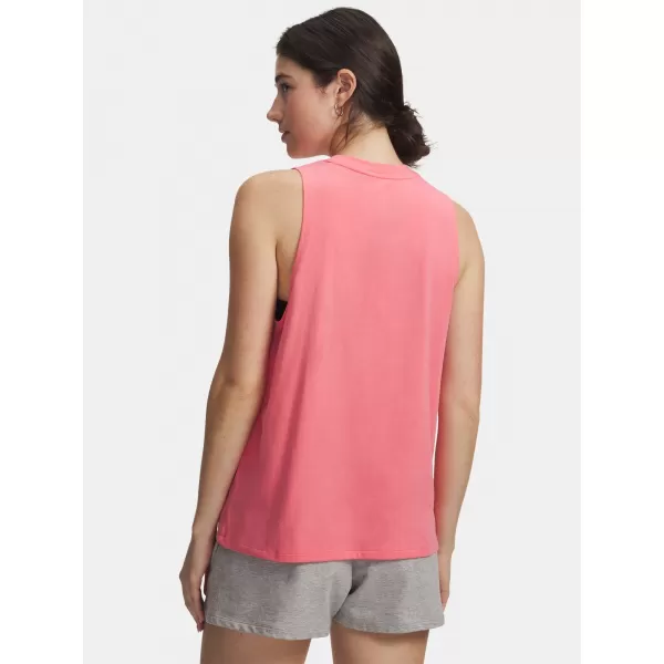 Ženski brezrokavnik UNDER ARMOUR UA RIVAL MUSCLE TANK 1383659-600 ROZA 
