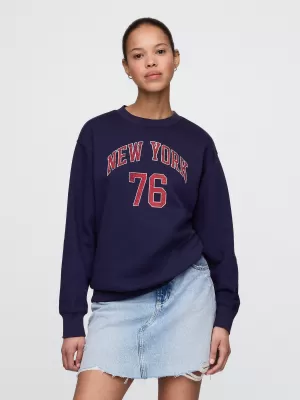 Ženski pulover GAP NEW YORK SWEATSHIRT 778455-00 MORNARIŠKA UNIFORMA
