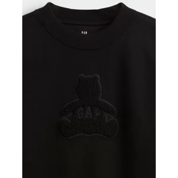  Otroški pulover GAP CREW RELAXED SWEATSHIRT 844233-00 ČRNA 