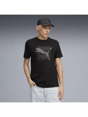 Moška majica s kratkimi rokavi PUMA GRAPHIC TEE 691775_01 ČRNA PUMA