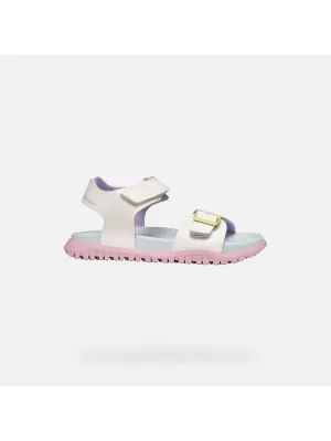 Dekliški sandali GEOX SANDAL FUSBETTO J35HQA000BCC0653 BELA