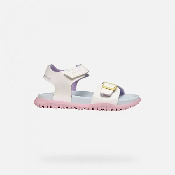  Dekliški sandali GEOX SANDAL FUSBETTO J35HQA000BCC0653 BELA 