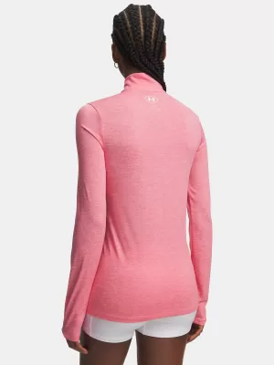 Ženska majica s kratkimi rokavi TECH 1/2 ZIP- TWIST 1384225-601 ROZA Under Armour