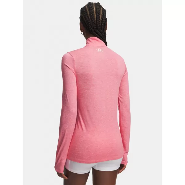  Ženska majica s kratkimi rokavi TECH 1/2 ZIP- TWIST 1384225-601 ROZA Under Armour 