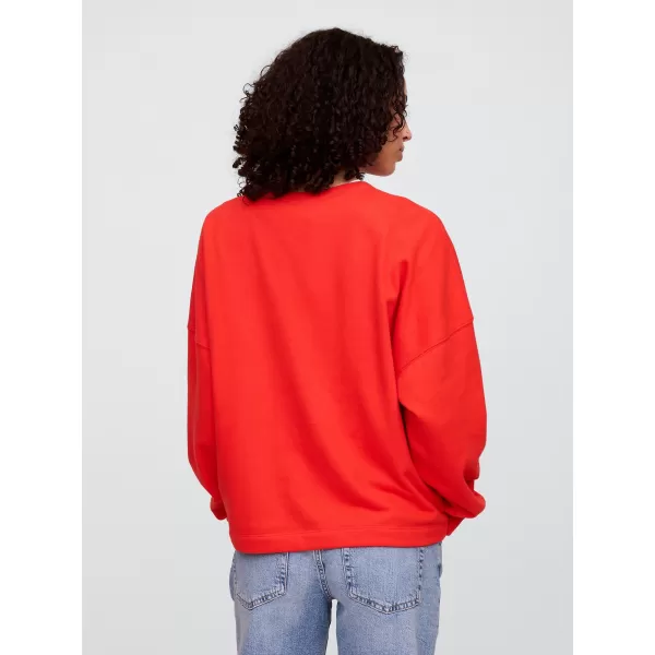  Ženski pulover GAP LOGO SWEATSHIRT 769308-01 PLAKAT RDEČ 