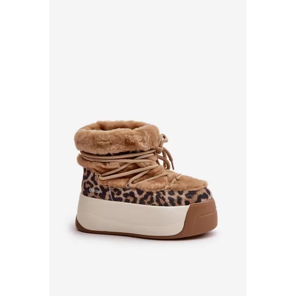  Ženski čevlji BIG STAR OO274A207 BROWN/BEIGE Big Star Shoes 