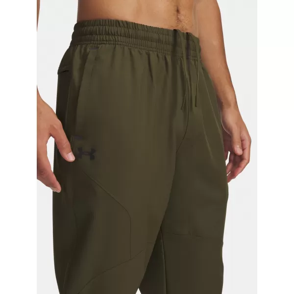  Moške športne hlače UNDER ARMOUR UA UNSTOPPABLE TAPERED PANTS 6003861-308 ZELENA 