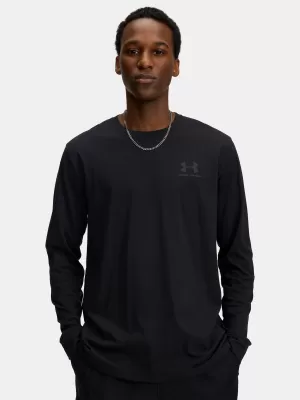 Moška majica s kratkimi rokavi UNDER ARMOUR UA SPORTSTYLE LEFT CHEST LS 1329585-002 ČRNA
