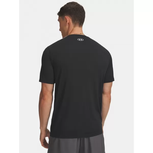  Moška majica s kratkimi rokavi UNDER ARMOUR TECH TAPING SS 6012356-001 ČRNA 