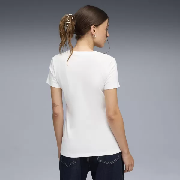  Ženska majica s kratkimi rokavi PUMA ESS LOGO LAB TEE 691824_02 PUMA BELA 