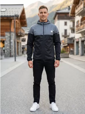 Moška vrhunska softshell jakna ALTISPORT VOJ/ALM051JACK01 SIVKASTO ČRNA