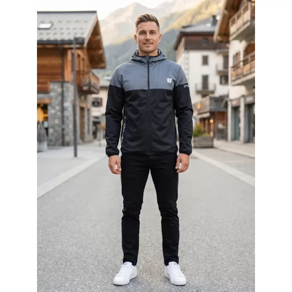  Moška vrhunska softshell jakna ALTISPORT VOJ/ALM051JACK01 SIVKASTO ČRNA 