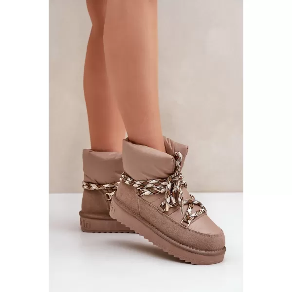  Ženski snežaki D.FRANKLIN DFSH375003 TAUPE 