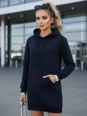 Obleka DSTREET EY1936 TEMNO MODRA