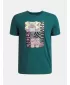 Fantovska majica s kratkimi rokavi UNDER ARMOUR UA B LOGO WM COLLAGE SS 6009271-338 ZELENA