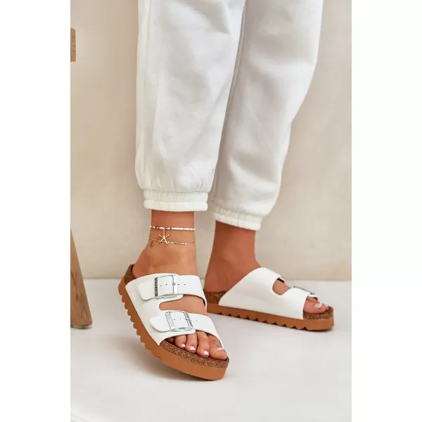  Ženski natikači BIG STAR LL274480 WHITE Big Star Shoes 