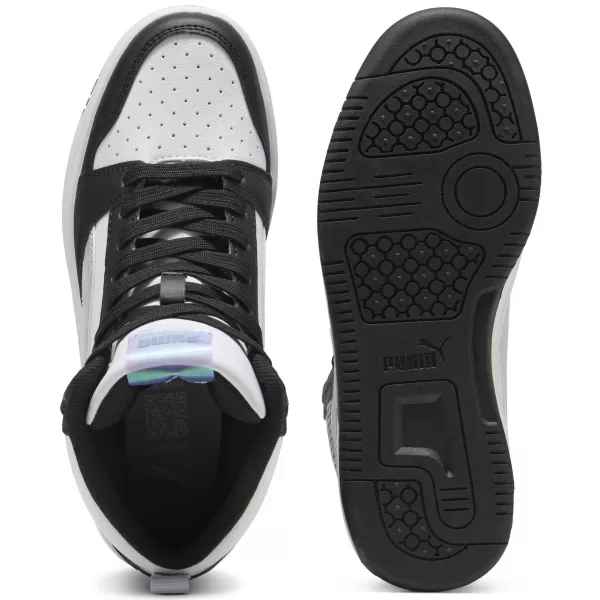  Ženski čevlji PUMA REBOUNDV6MIDSPACEBELLEJR 402768-02 PUMA ČRNA/LILA CRUSH/BELA 