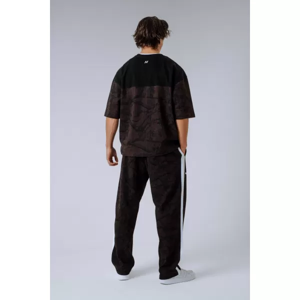  Oversized majica POWER 898 TEMNO RJAVA CAMO Nebbia 
