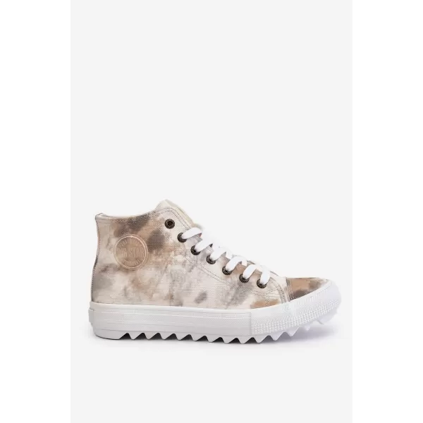  Ženske superge BIG STAR LL274047 WHITE/OLIVE Big Star Shoes 