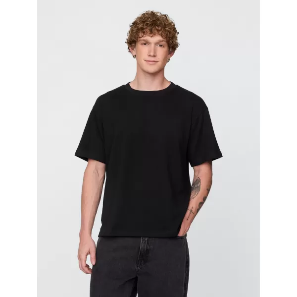  Moška majica s kratkimi rokavi GAP LOGO TEE 765029-00 PRAVA ČRNA 