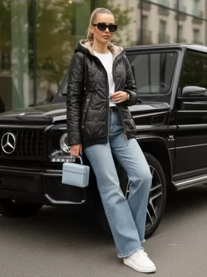 Ženska jakna DSTREET TY5546 ČRNA