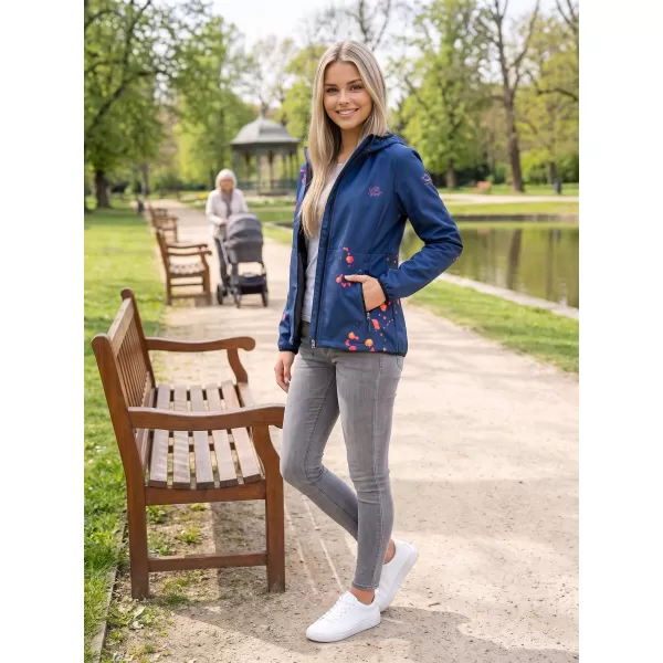  Ženska vrhunska softshell jakna ALTISPORT VOJ/ALW077JACK01 MORNARSKO MODRA/ORANŽNA 