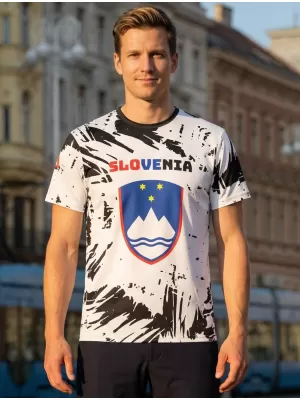 Moška vrhunska majica s kratkimi rokavi ALTISPORT VOJ/ALM036SI/TR01 ABSTRAKCIJA