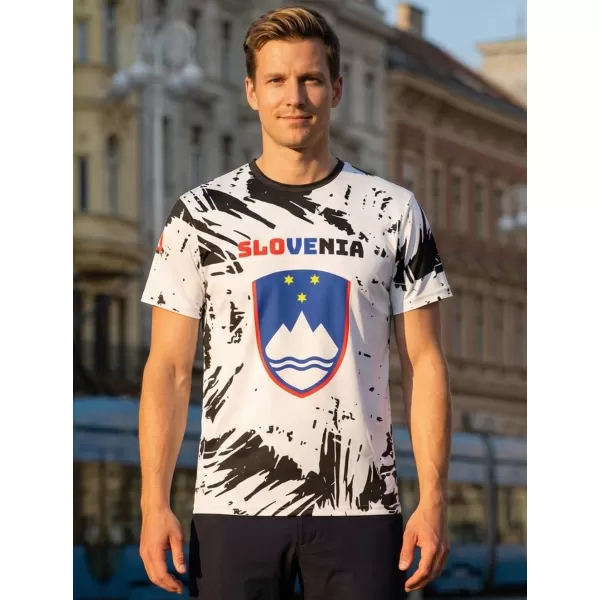  Moška vrhunska majica s kratkimi rokavi ALTISPORT VOJ/ALM036SI/TR01 ABSTRAKCIJA 