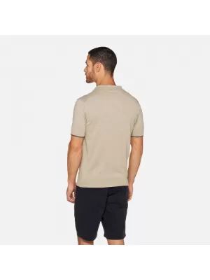 Moška majica s kratkimi rokavi GEOX KNIT G012318 BEŽ