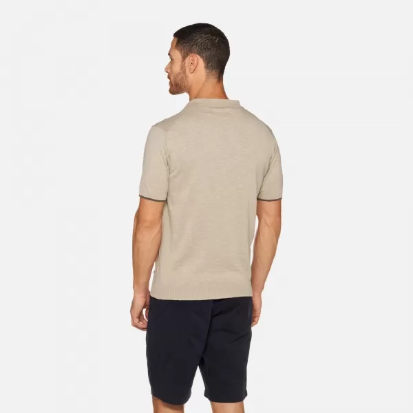  Moška majica s kratkimi rokavi GEOX KNIT G012318 BEŽ 