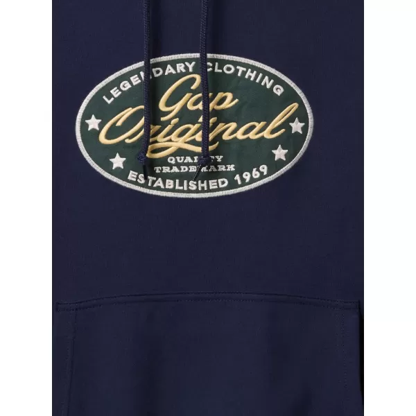  Moški pulover GAP LOGO PULLOVER HOODIE 744731-00 MORNARIŠKA UNIFORMA 