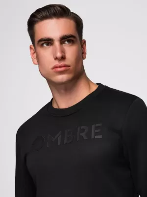 Moški pulover OMBRE B1711 ČRNA