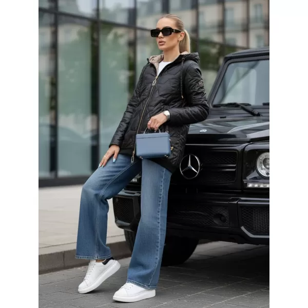  Ženska jakna DSTREET TY5546 ČRNA 