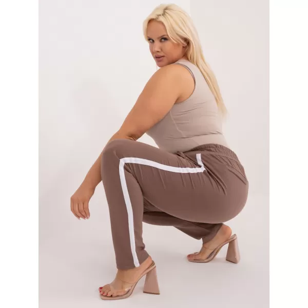  Ženske trenirke BASIC FEEL GOOD RV-DR-6643.95 RJAVA 