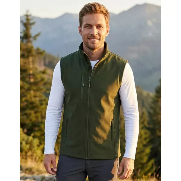  Moški softshell telovnik ALTISPORT NoPrint NP/ALM865 VOJAŠKI 