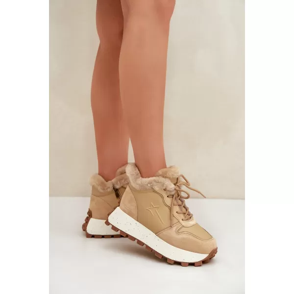  Ženski čevlji BIG STAR OO274A330 BEIGE Big Star Shoes 