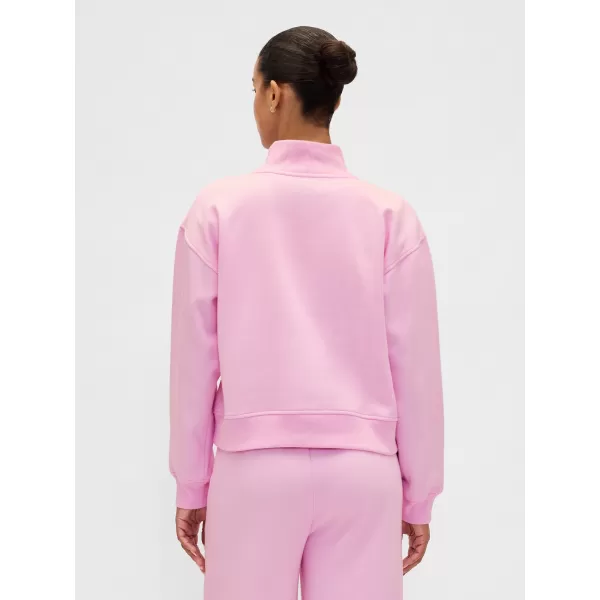  Ženski pulover GAP LOGO HALF ZIP 852841-05 JEGLIČEVO ROZA 