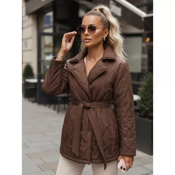  Ženska jakna DSTREET TY5586 RJAVA 