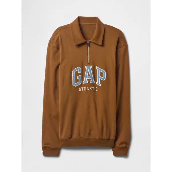  Moški pulover GAP POLO HALF ZIP SWEATSHIRT 744734-00 SVETLO RJAVA 