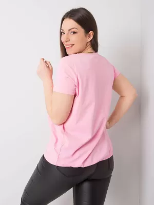 Ženska majica s kratkimi rokavi BASIC FEEL GOOD RV-TS-6320.85P ROZA