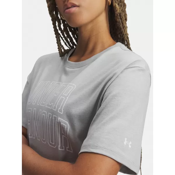  Ženska majica s kratkimi rokavi UNDER ARMOUR RIVAL OS CAMPUS TEE 6007883-012 SIVA 