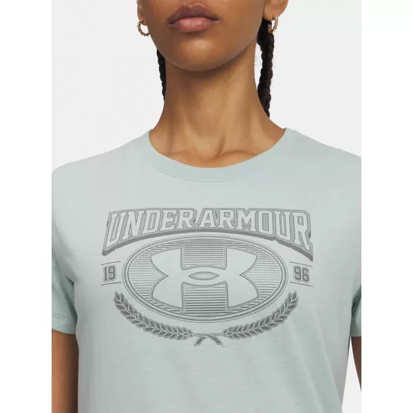  Ženska majica s kratkimi rokavi UNDER ARMOUR W VARSITY SS 6010592-477 MODRA 