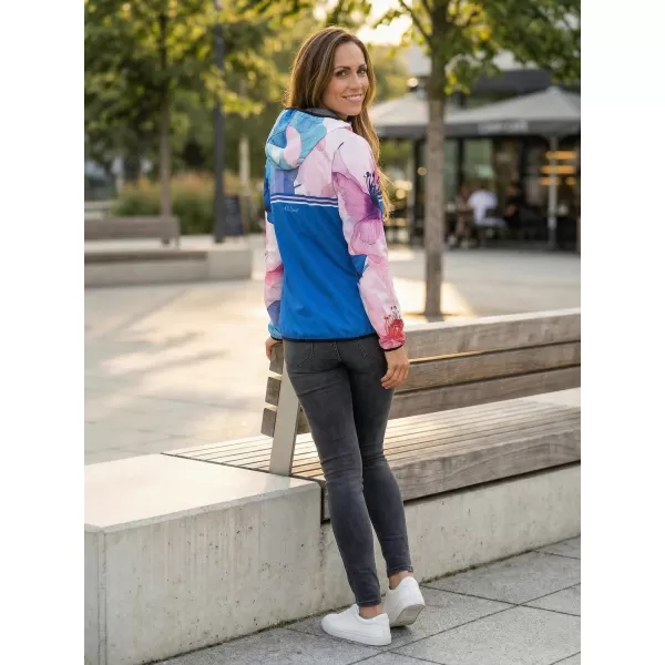  Ženska vrhunska softshell jakna ALTISPORT VOJ/ALW117JACK01 MODRA/ROZA 