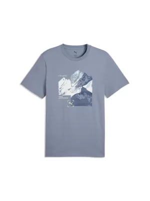 Moška majica s kratkimi rokavi PUMA GRAPHIC TEE 691779_65 SIVO NEBO