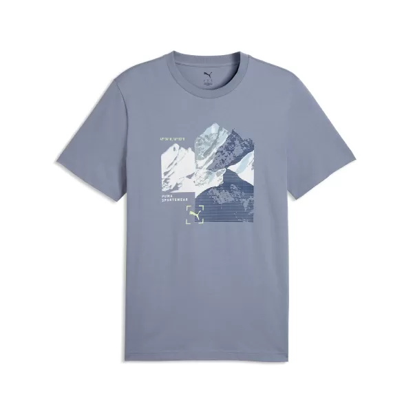  Moška majica s kratkimi rokavi PUMA GRAPHIC TEE 691779_65 SIVO NEBO 