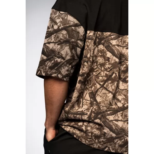  Oversized majica s kratkimi rokavi POWER 898 SVETLO RJAVA CAMO Nebbia 